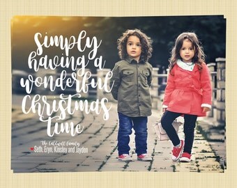 christmas photo card simply having a wonderful christmas time - Simply Having A Wonderful Christmas Time christmas photo card simply having a wonderful christmas time - Simply Having A Wonderful Christmas Time