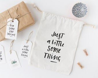 Just a little Something Canvas Gift Bag