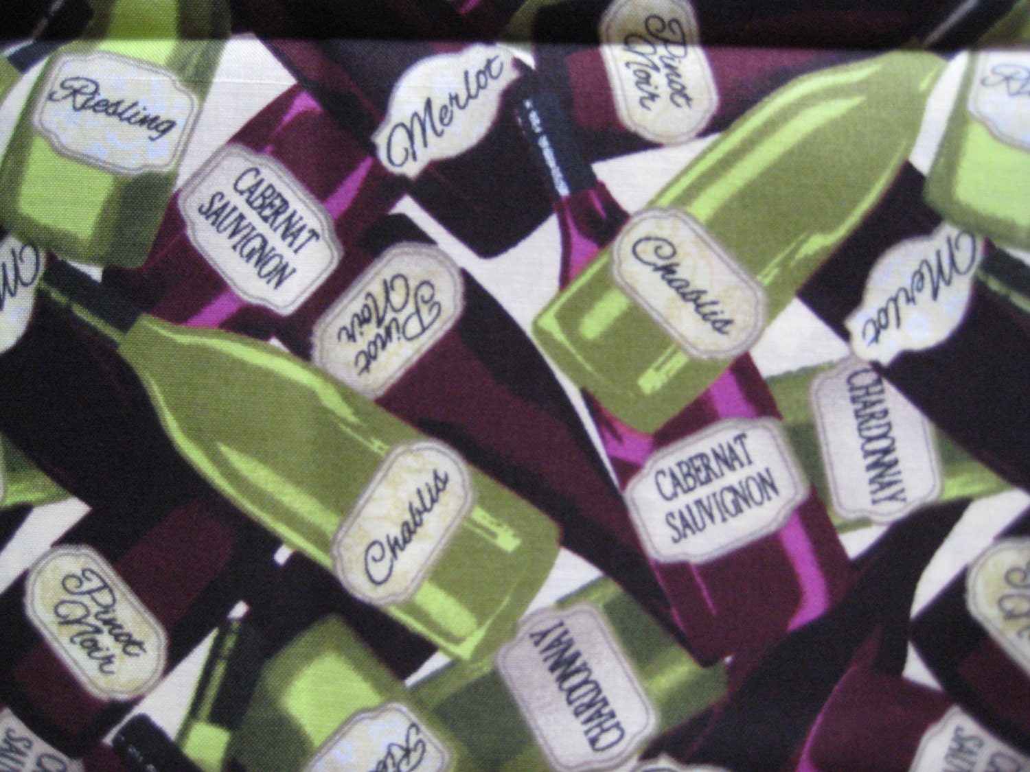 Wine Themed Fabric FAT QUARTER Chablis Pinot Noir