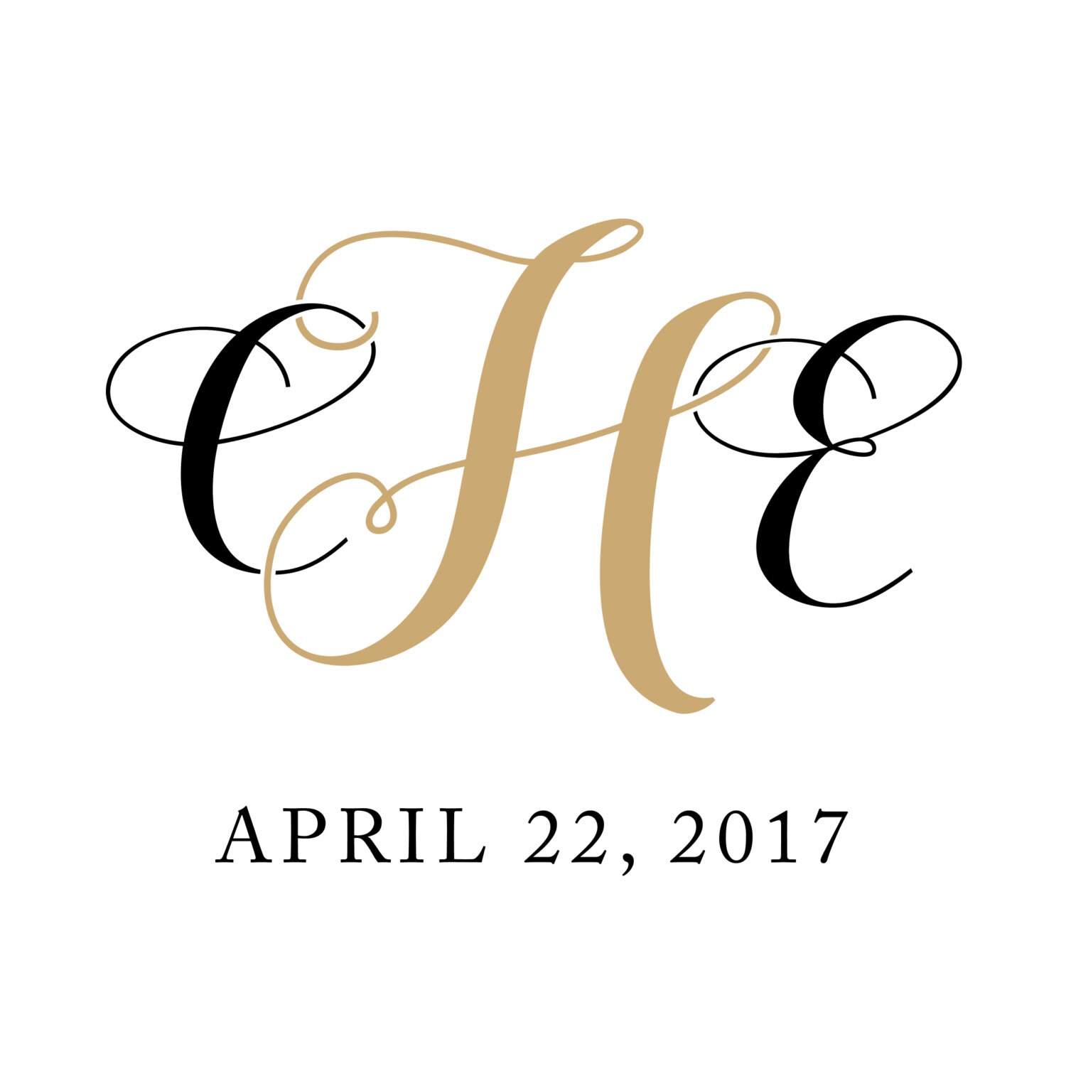 Custom Wedding Monogram / Logo Modern Monogram Collection