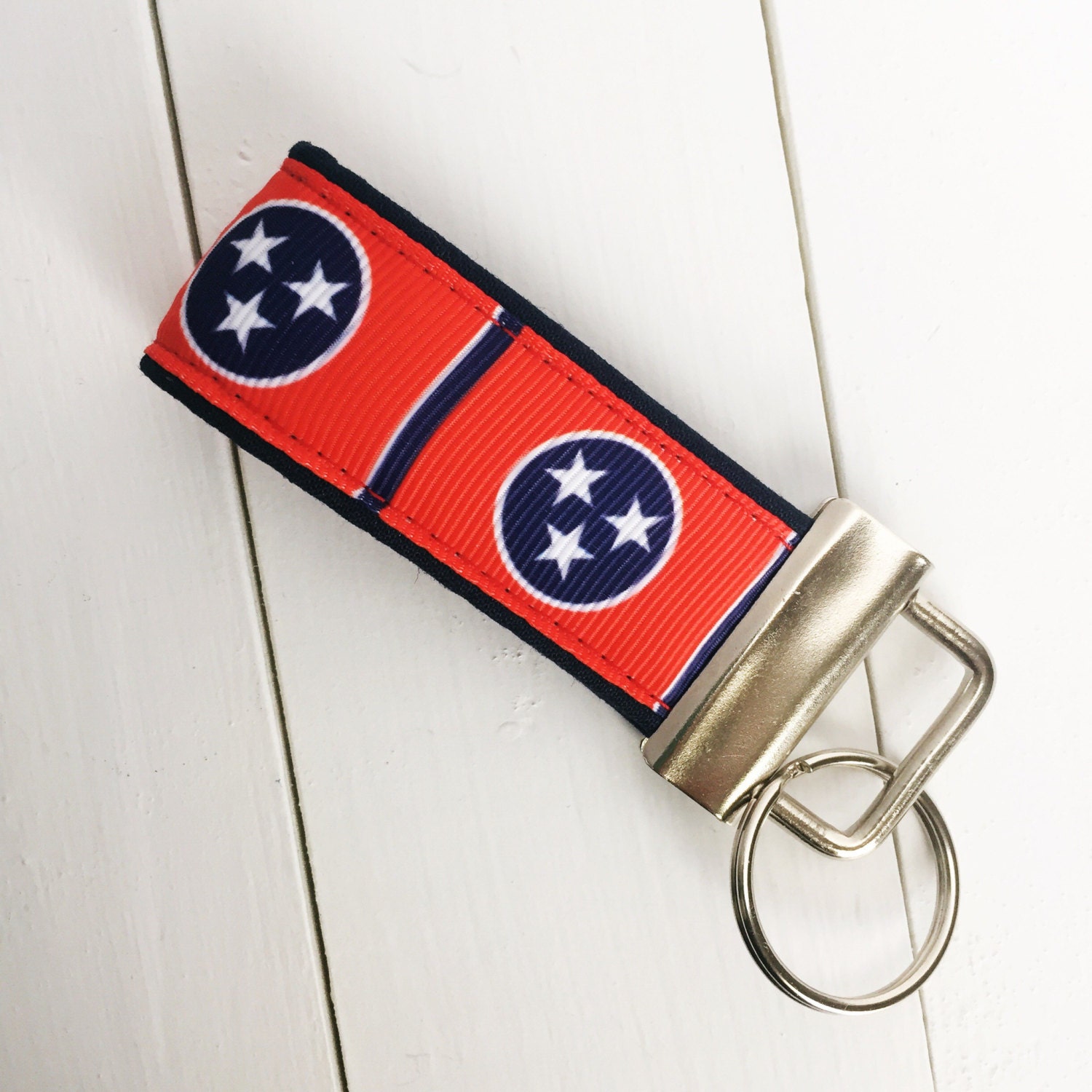 Tennessee Keychain Tennessee Key Fob Tennessee Tristar