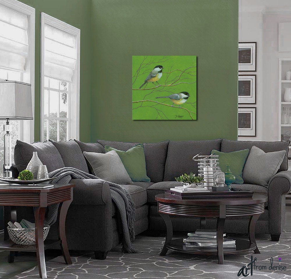 Laundry room decor Olive green gray yellow home by ArtFromDenise