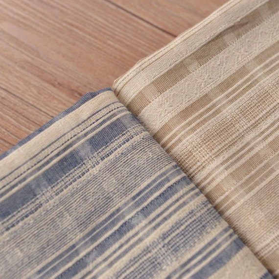 Stripes Linen Cotton Gauze Fabrics MJ392 by Sewingworld on Etsy
