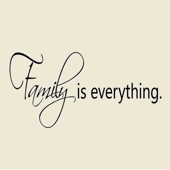 Items similar to Family is Everything Family Wall Decal Vinyl Wall ...