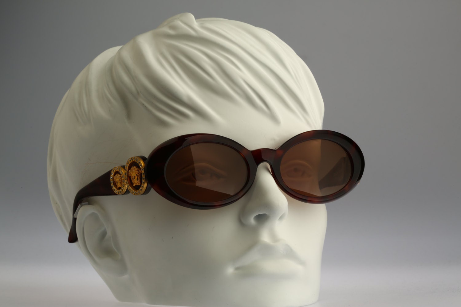 Gianni Versace Mod 527 C Col 900 Vintage Sunglasses Nos 