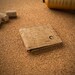 Eco Friendly Wallet for Men Made from Cork - Vegan Wallets for Man - Gift Idea for Christmas - Eco-Friendly Cork Rustic Color (CK048)