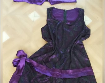 Matching Custom Made 1920 Dress Style With Male Vest 1920 Flapper Dress And Male Vest