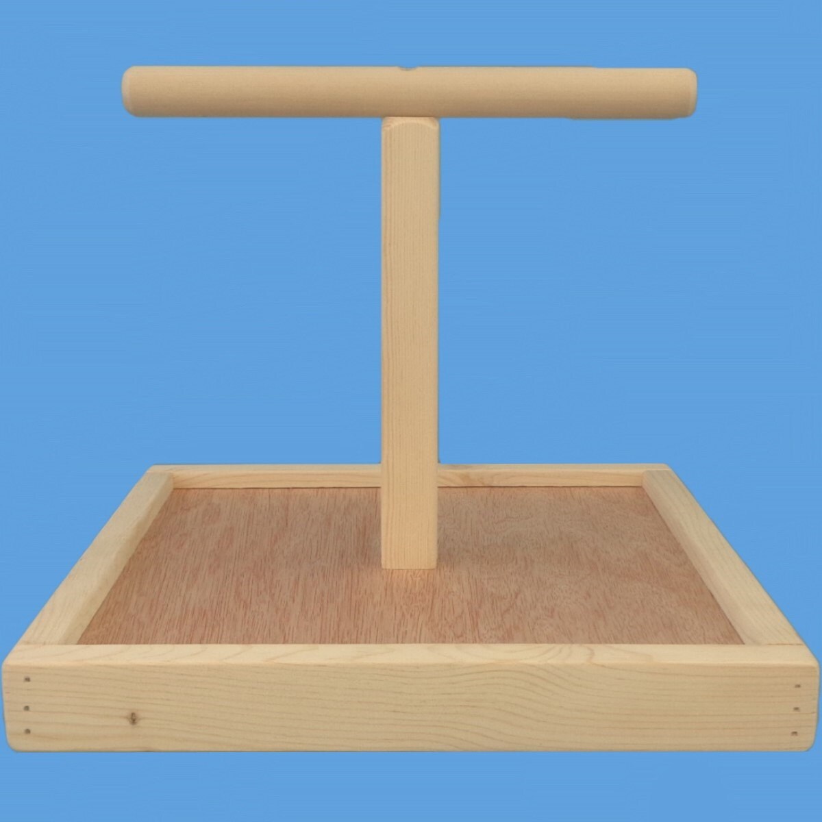 tperch training perch with 12 by12 base 7/8 dowel for