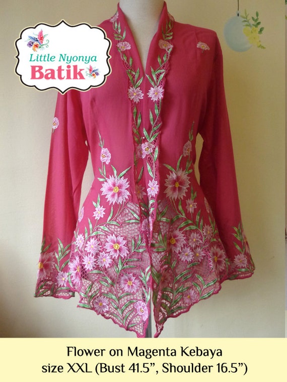 Size XXL: High Quality Peranakan Nyonya by LittleNyonyaBatik