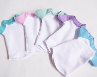 Pastel Raglan T-shirt MSD Slim Minifee Doll BJD