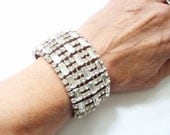 Art Deco Rhinestone Cuff Bracelet, Bridal Bride Wedding Jewelry, Old Hollywood Accessory, Vintage 1930s Crystal Bracelet Art Deco Rhinestone Cuff Bracelet, Bridal Bride Wedding Jewelry, Old Hollywood Accessory, Vintage 1930s Crystal Bracelet