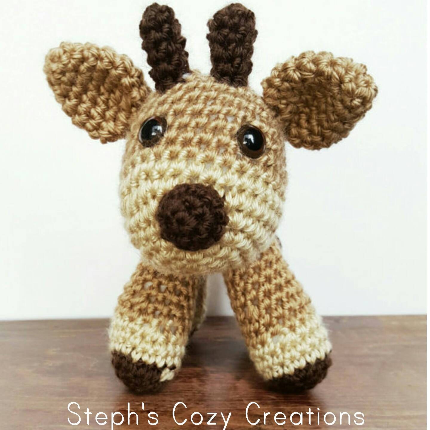Crochet Deer Plush Amigurumi Deer Baby shower gift