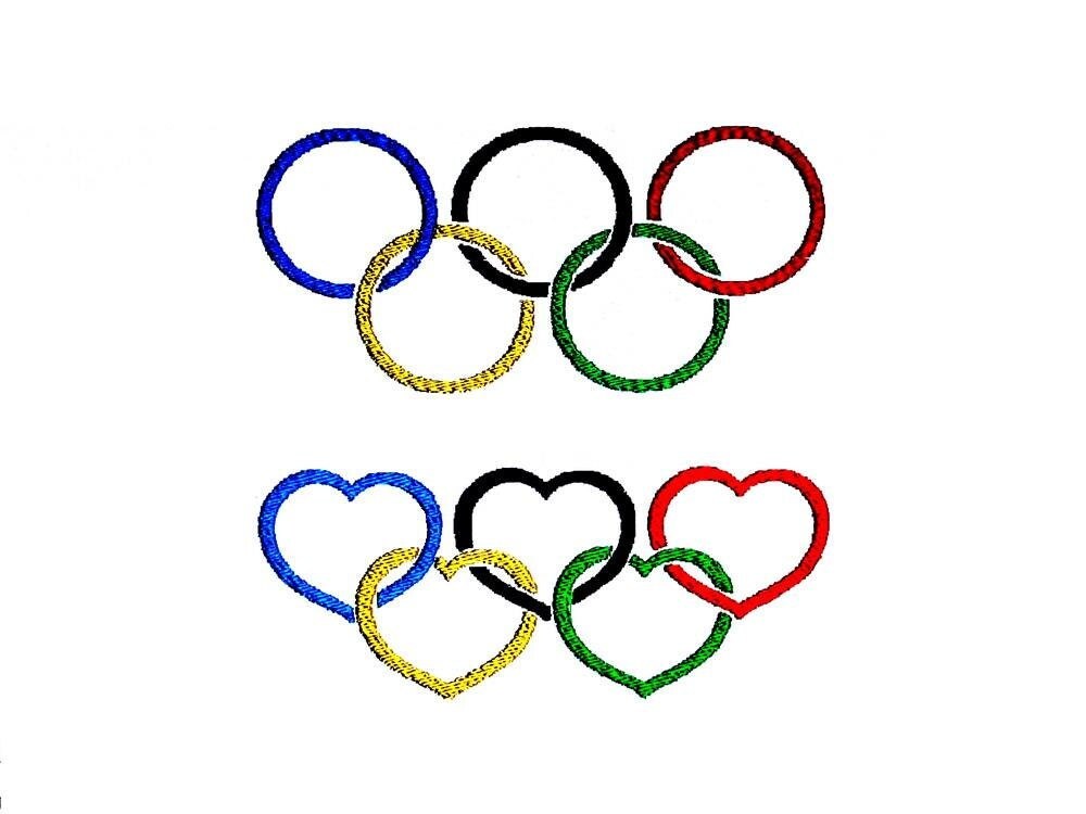 Olympic rings embroidery designs olympic games patterns