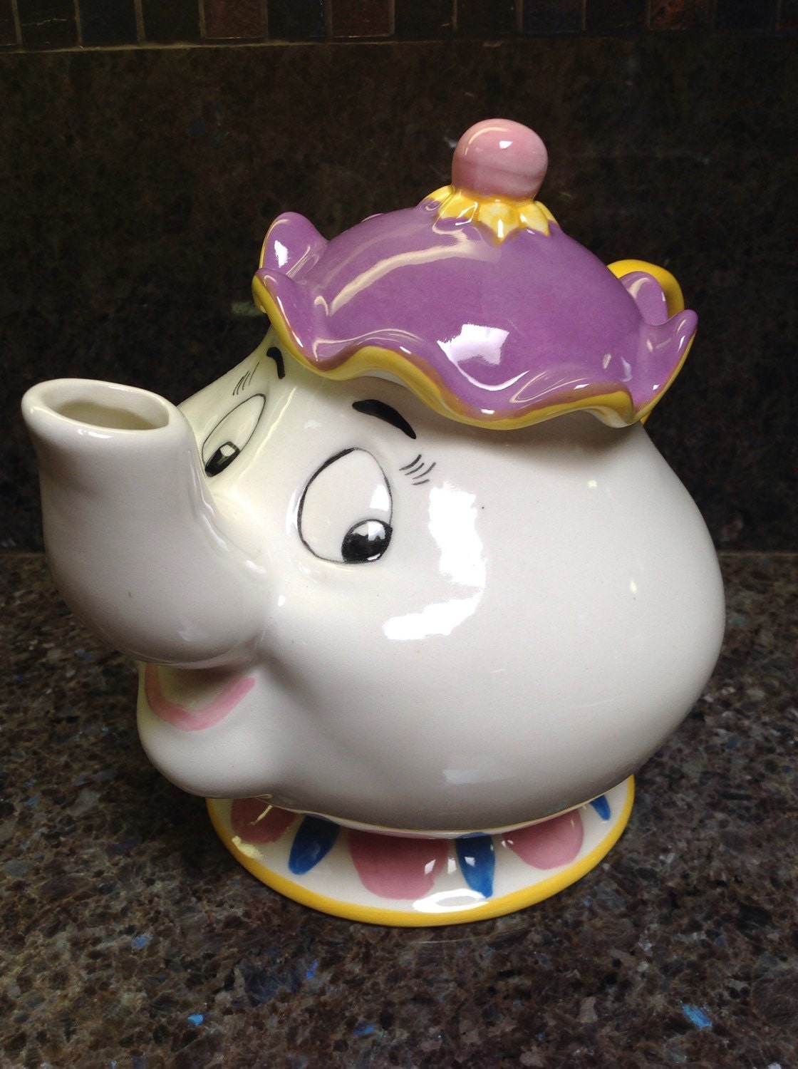 Vintage Mrs. Pott's TEAPOT Beauty And The Beast Treasure