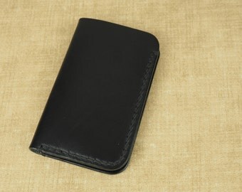 Fenner CRAFTS Handcrafted 'Urban Adventurer' Leather Notebook Cover - for: Moleskine Volant Extra Small 6.5x10.5cm - Black