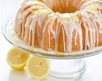 Vegan - Coconut - Lemon Bundt Cake w/ Vanilla Lemon Icing