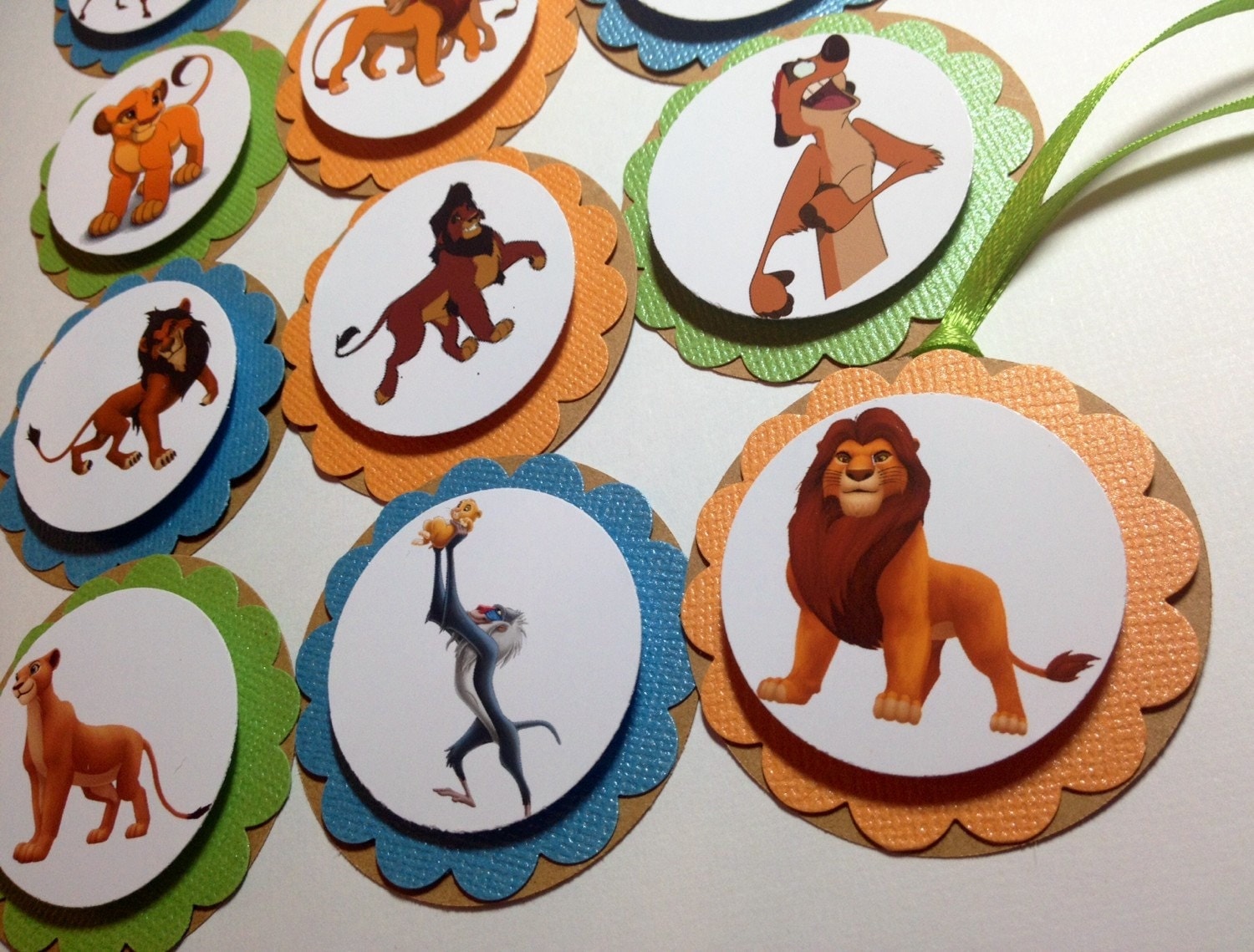 12 Lion King Inspired Cupcake Toppers Party Tags Lion King