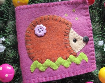 Hedgehog needle book or case