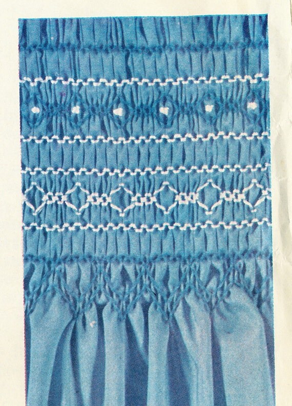 Vintage Smocking Transfer Pattern McCall's 1854 UNCUT by PosyDots