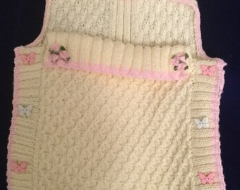 Knitted baby cocoon Etsy