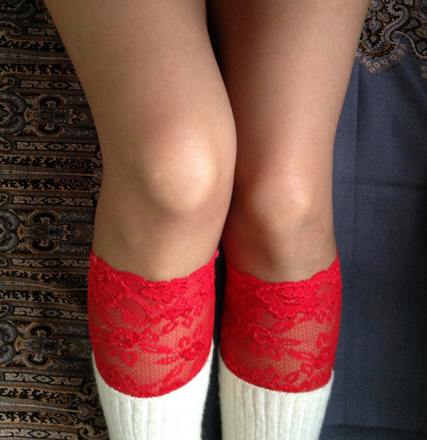 lace cuff boot socks