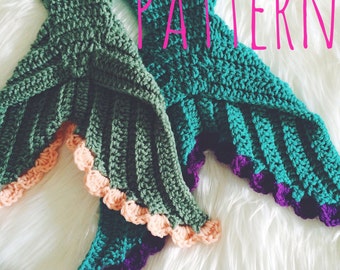 Baby Mermaid Crochet Pattern Newborn Size Mermaid Tail Crochet Pattern Photo Prop Baby Pattern - The Finlea - Newborn Size