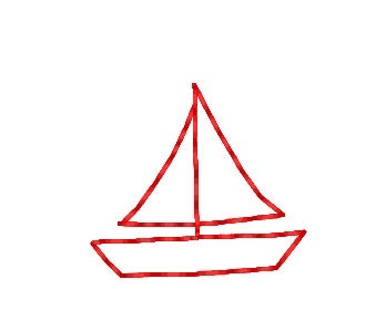 Vintage Stitch Mini Sailboat Embroidery Design by JackNMack