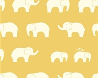 Birch 100% Organic Knit Fabric - Mod Basics - Ellie Fam - Sun