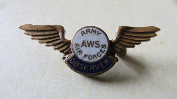 Sterling Ww2 Army Airforces Observer Aws Aircraft Warning