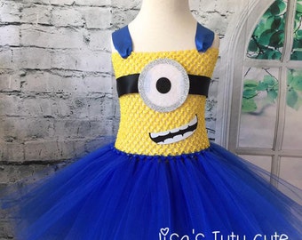 Minion tutu, Minion tutu dress, Minion costume, Minion birthday outfit, Minion Halloween Costume, Monster costume, Monster tutu dress