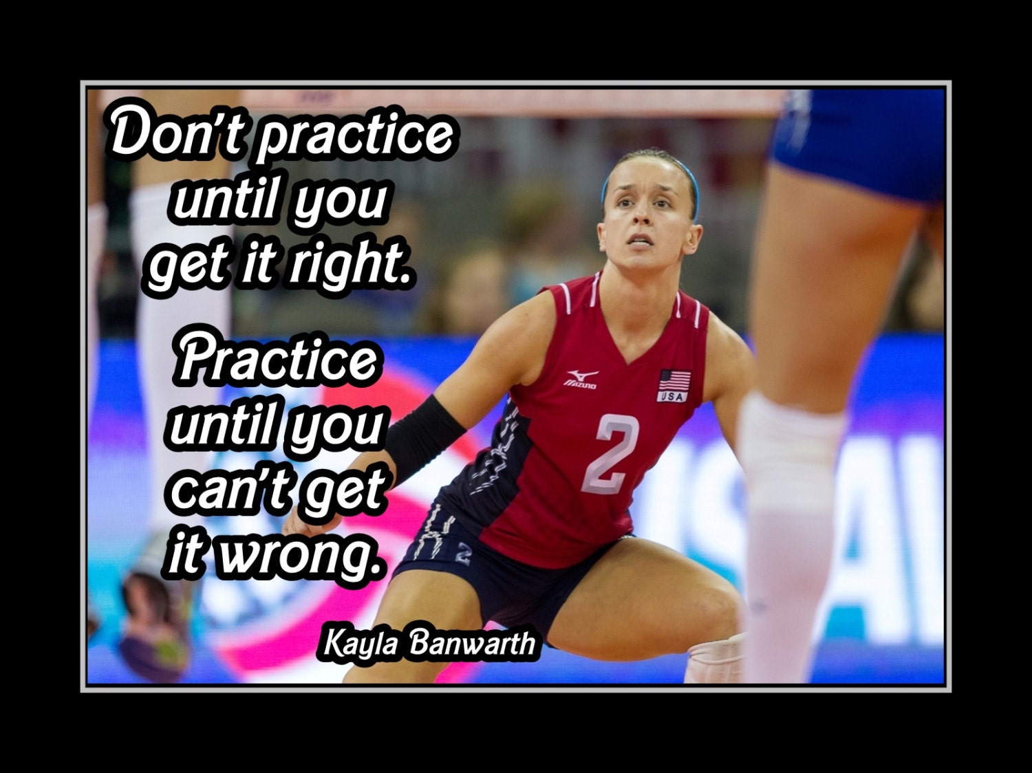 Volleyball Poster Motivation Wall Art Volleyball Gift Art