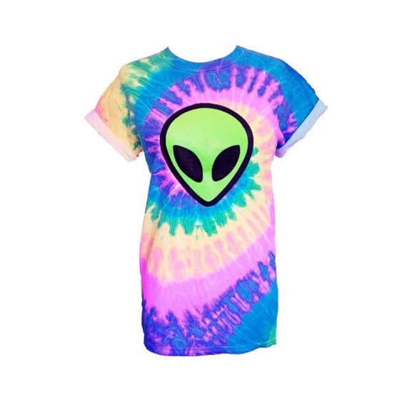 how to make an alien tie dye shirt