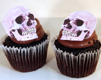 wedding cake toppers halloween cake topper edible skulls set of 12 diy cake decor - Edible Halloween Decorations wedding cake toppers halloween cake topper edible skulls set of 12 diy cake decor - Edible Halloween Decorations