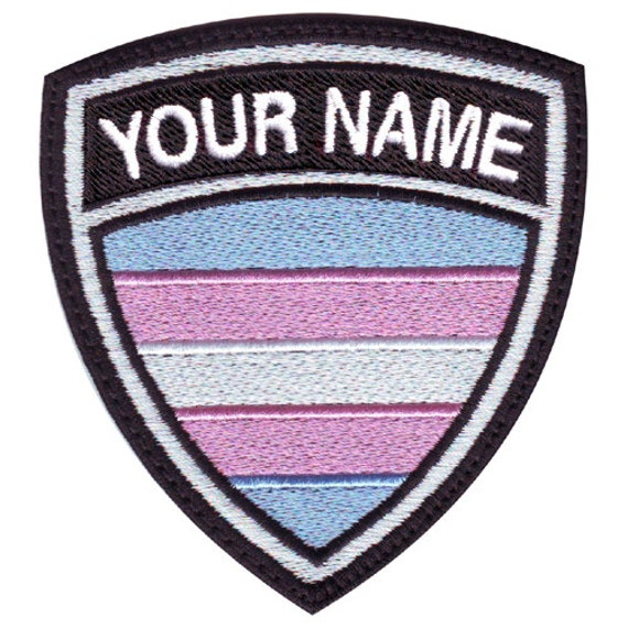 Transgender Gay Pride Custom Crest Flag name by ThePatchLab