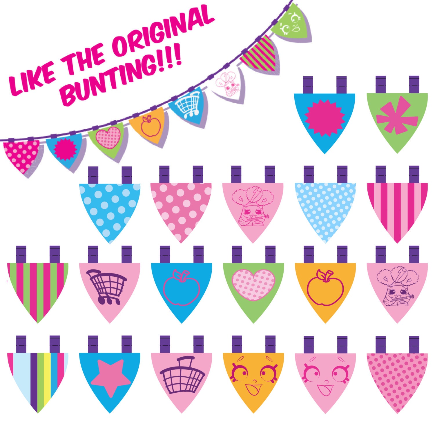 digital shopkins happy birthday banner by kaboostudiodigitals digital shopkins happy birthday banner by kaboostudiodigitals