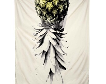 Tapestry- Pineapple 1, ocean, hawaii, surf, beach, wall hanging, deb haugen