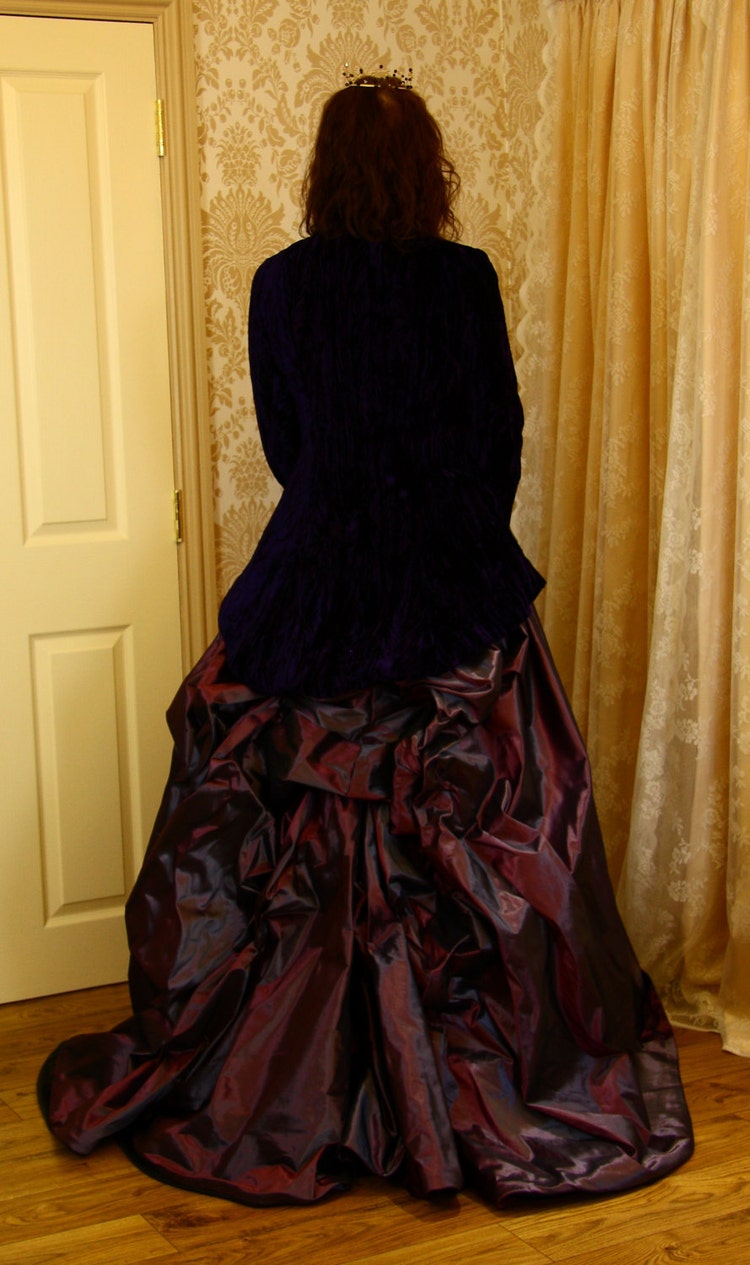 Alternative wedding dress Gothic purple by BRIDEDIVACOUTURE