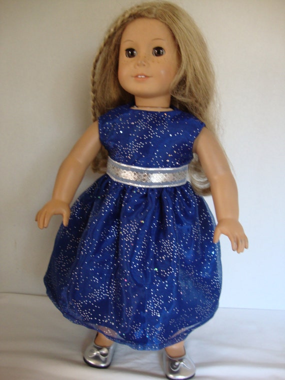 American Girl Doll Clothes/18 Inch Doll Dress Beautiful Blue