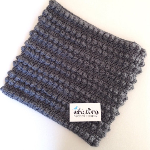 Items similar to Crochet Popcorn Cowl Popcorn Stitch Bubble Stitch