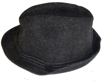 Vintage DR Landshut Altstadt wool fedora black hat