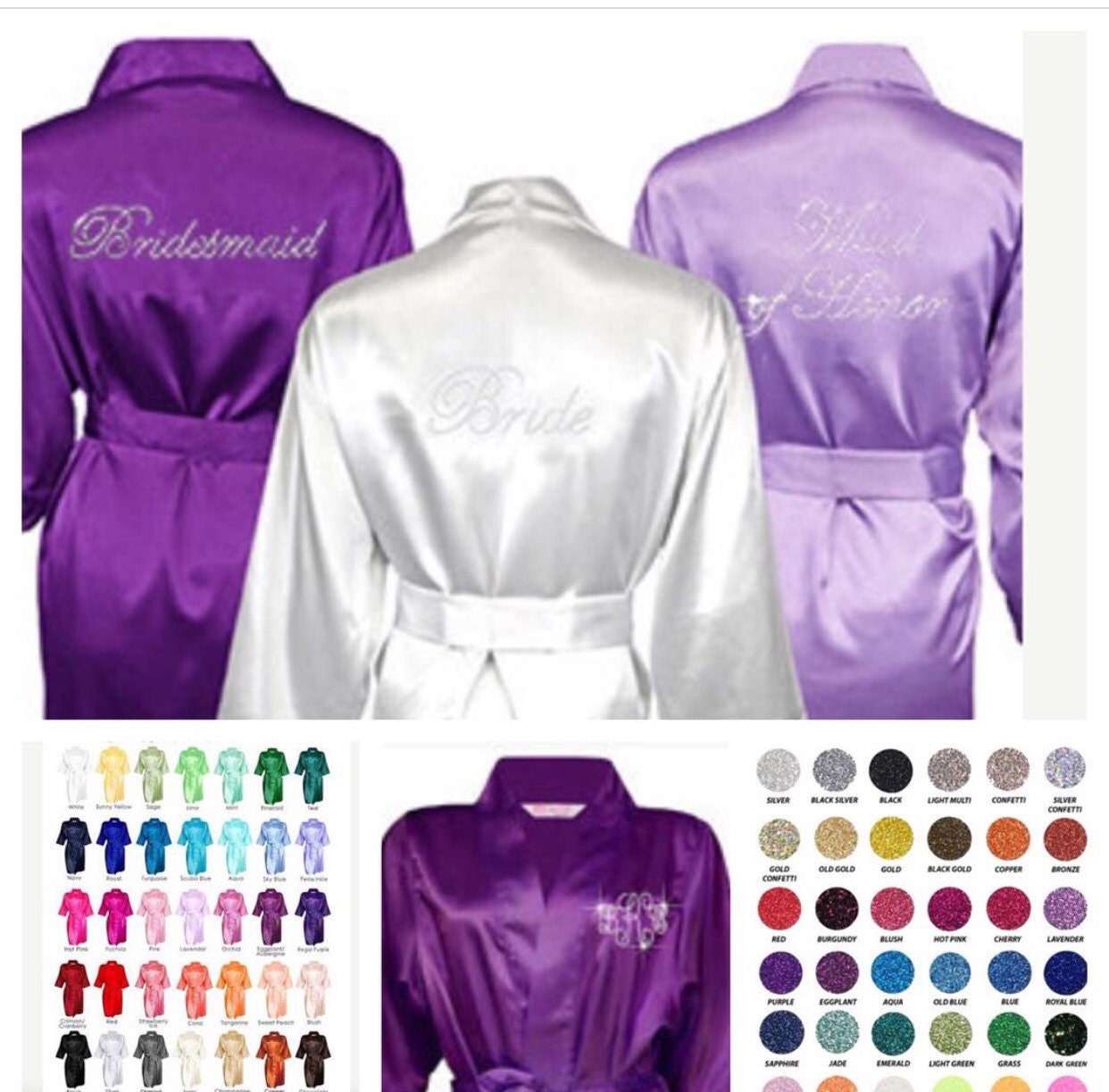 set of bridesmaids robes