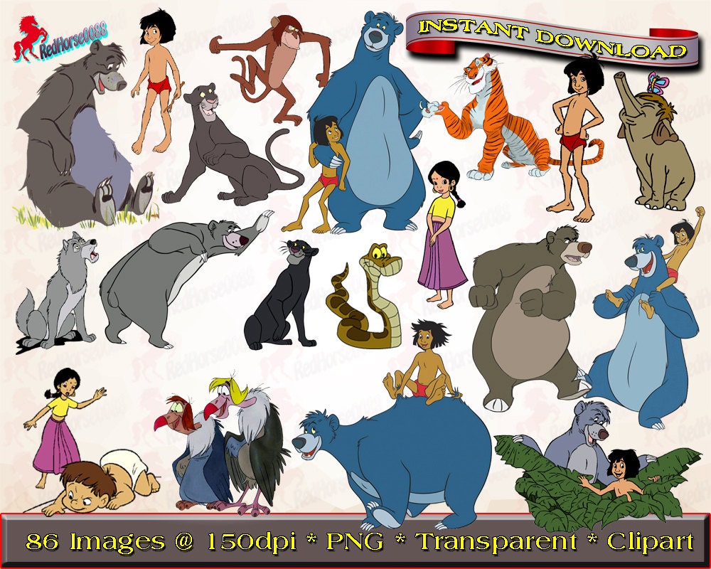86 Disney The Jungle Book Character PNG Images by RedHorse0088