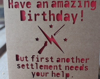 Have an amazing birthday fallout card.