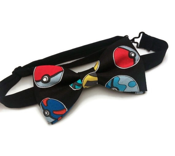 Pokemon Bow Tie Pokemon Go Bowtie Pokeball Bow Tie