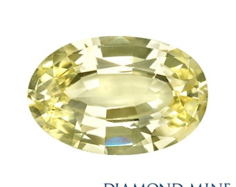 1.97 Carat Yellow Sapphire, Oval cut Sapphire, Loose Sapphire Gemstone, Yellow Gemstone, Non Heated Real Sapphire