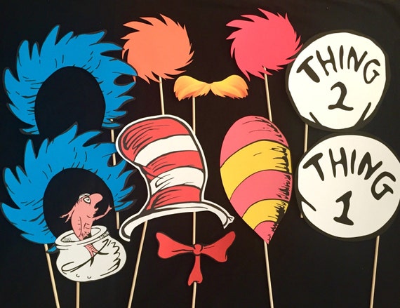 Dr. Seuss Themed Photo Booth Props by IGotMadProps on Etsy