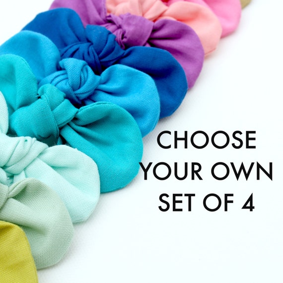FALL BRIGHTS 2016 Knot Bow Baby Hair Clip / Choose your own Baby Headband / Hair Bow Clips / Hair Bow / Girls Hair Bow