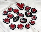 natural stones - painted Riverstones Boulders - BOHO - handwork natural stones - painted Riverstones Boulders - BOHO - handwork