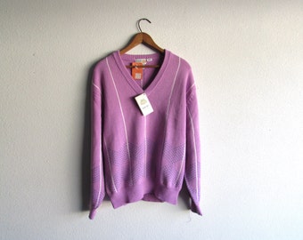 S A L E 80's Izod Golf Sweater // Deadstock sweater, vintage jacket, new with tags, golfing attire, cozy sweater