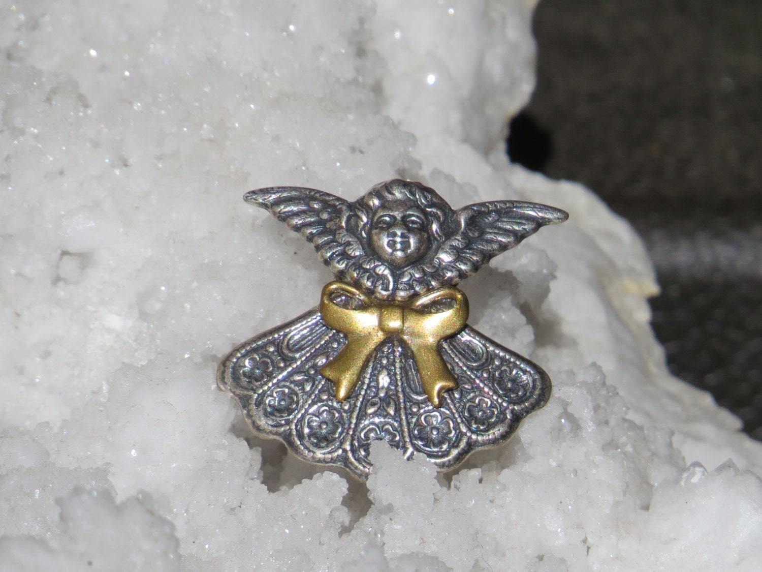 ANGEL PIN / Angel Jewelry / Religious Pins / Angel Brooch